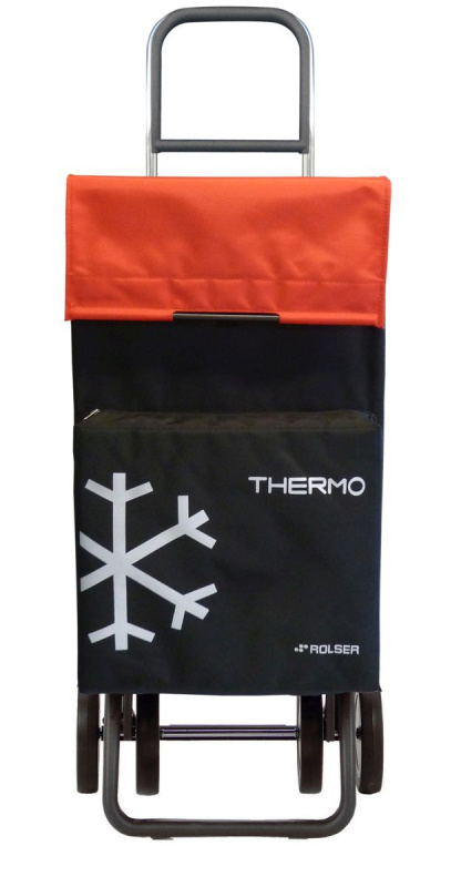 Rolser Termo Fresh MF DOS+2 nákupní taška na kolečkách, černo-červená