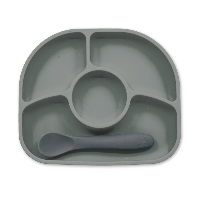 BBLÜV Yümi dělený talíř Grey 1 ks