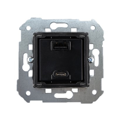 SIMON 82 7511296-039 Ładowarka podwójna USB typ A+C (moduł), 230V AC / 5V DC, ?3.1A QUICK CHARGE;