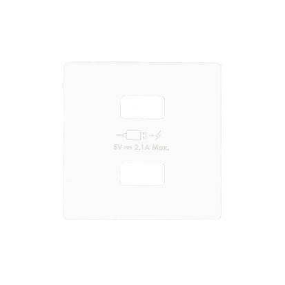 Kryt pro nabíječku USB SIMON 8221096-030, bílá