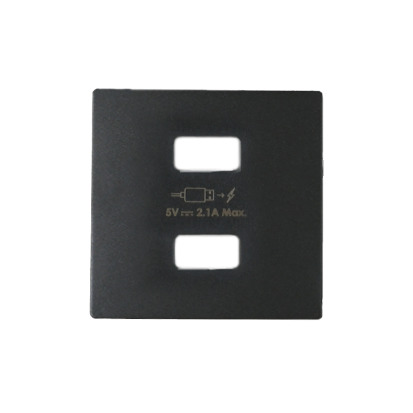 Kryt pro nabíječku USB SIMON 8221096-038, grafitová