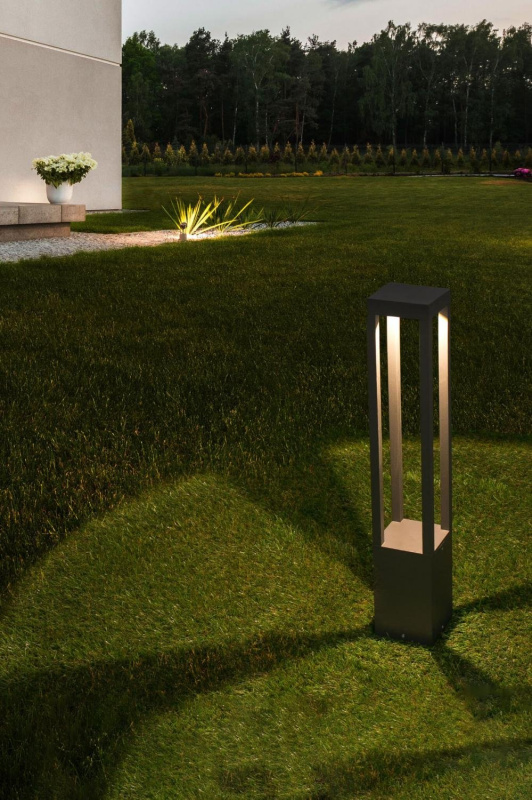 AGRA 650 sloupková lampa, tmavě šedá - FARO