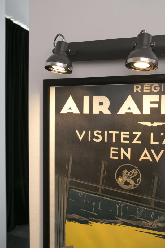 RING 2L nástěnná lampa, šedá - FARO