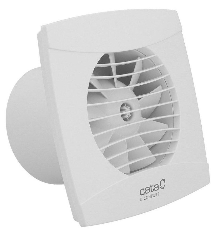 Axiální koupelnový ventilátor s časovým doběhem a hygrostatem CATA UC 10 H