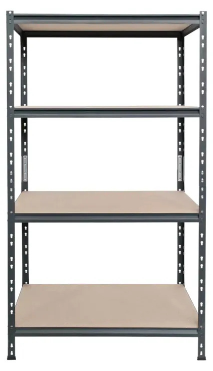 Vysokozátěžový regál AR Shelving Rivet Zeus / 180 x 100 x 50 cm / černá Varianta: ivi1