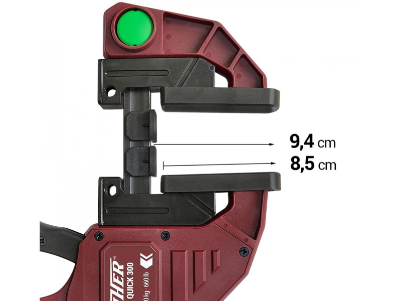 Piher - jednoruční svěrka Maxi Quick Délka: 30 cm