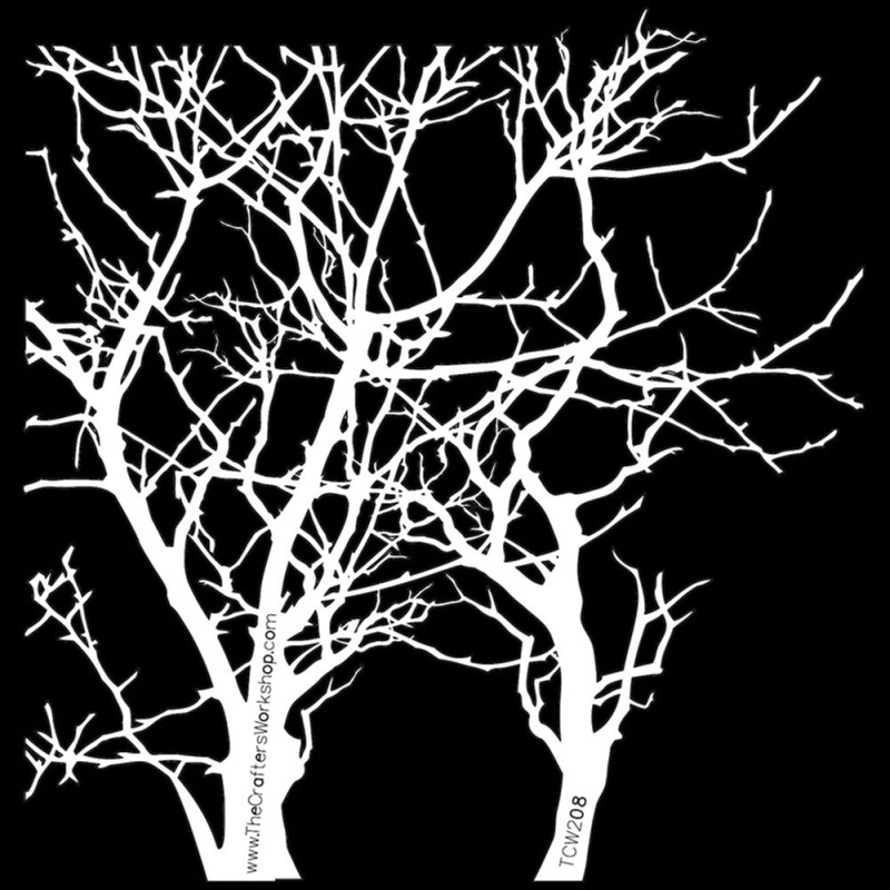 The Crafter´s Workshop Šablona TCW - Branches - VYBERTE VELIKOST - Šablona TCW 12"x12" (30,5x30,5 cm) - Branches