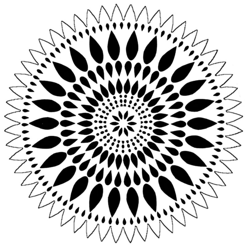 The Crafter´s Workshop Šablona TCW - Mandala Zinnia - VYBERTE VELIKOST - Šablona TCW 12"x12" (30,5x30,5 cm) - Zinnia