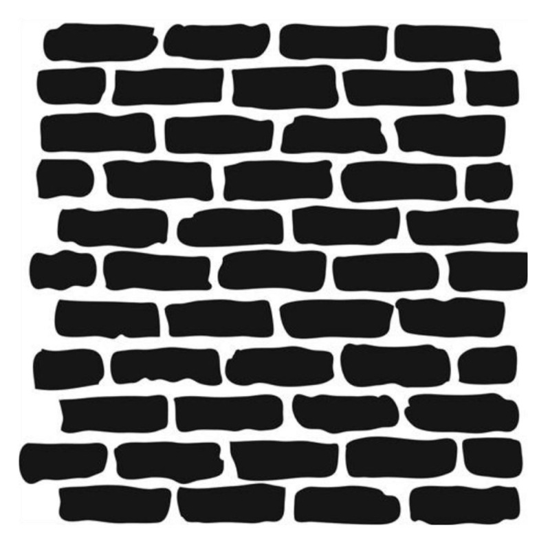 The Crafter´s Workshop Šablona TCW - Bricks - VYBERTE VELIKOST - Šablona TCW 6"x6" (15,2x15,2 cm) - Bricks