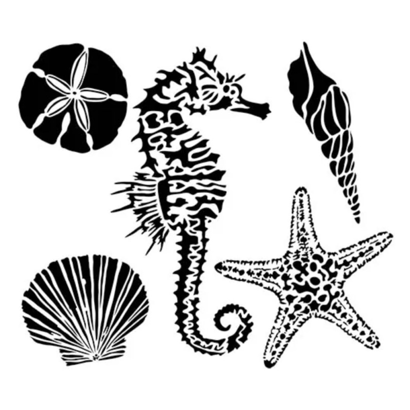 The Crafter´s Workshop Šablona TCW 12"x12" (30,5x30,5 cm) - Sea Creatures