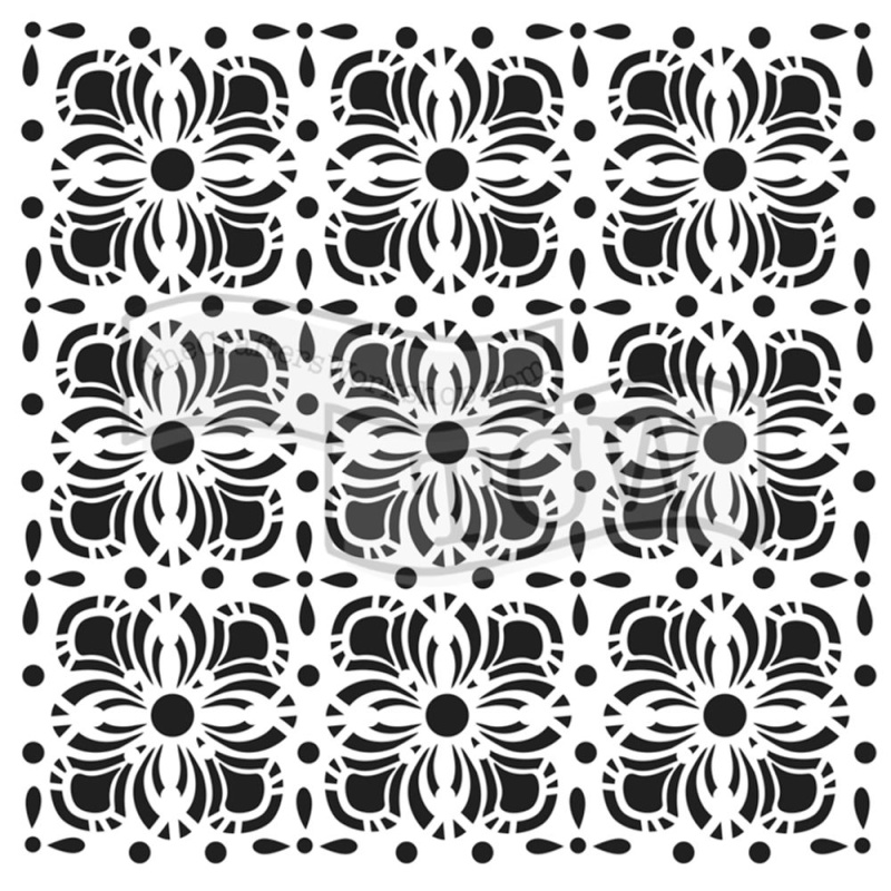 The Crafter´s Workshop Šablona TCW 12"x12" (30,5x30,5 cm) - Flower Tiles