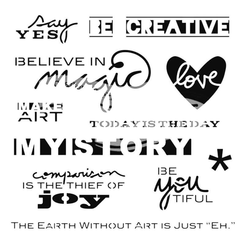 The Crafter´s Workshop Šablona TCW 12"x12" (30,5x30,5 cm) - Julie's Words