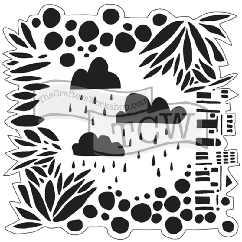 The Crafter´s Workshop Šablona TCW - Desert Mirage - VYBERTE VELIKOST - Šablona TCW 12"x12" (30,5x30,5 cm) - Desert Mirage