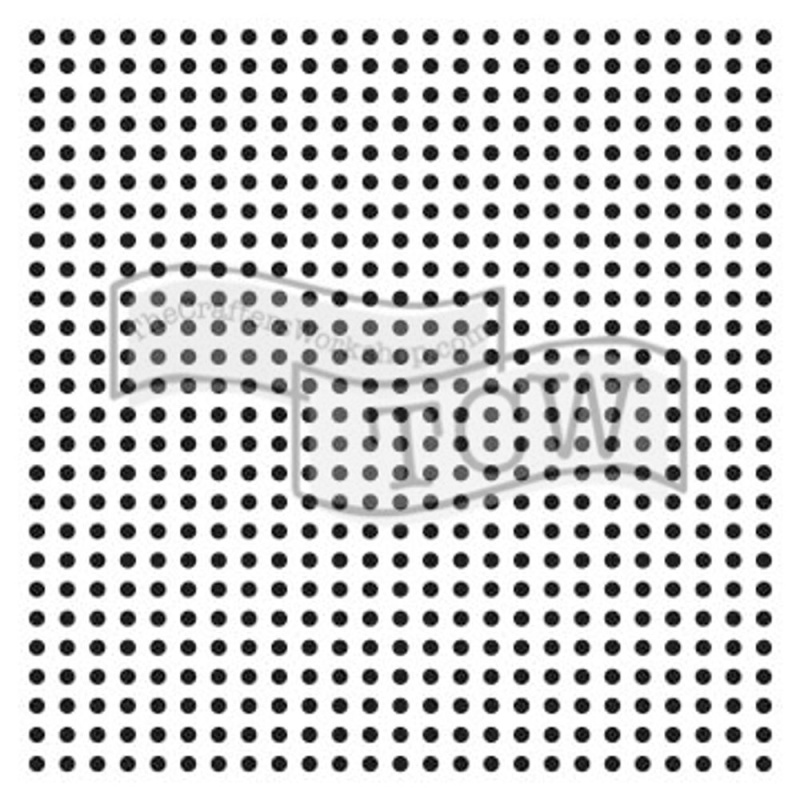 The Crafter´s Workshop Šablona TCW - Micro Dots - VYBERTE VELIKOST - Šablona TCW 12"x12" (30,5x30,5 cm) - Micro Dots