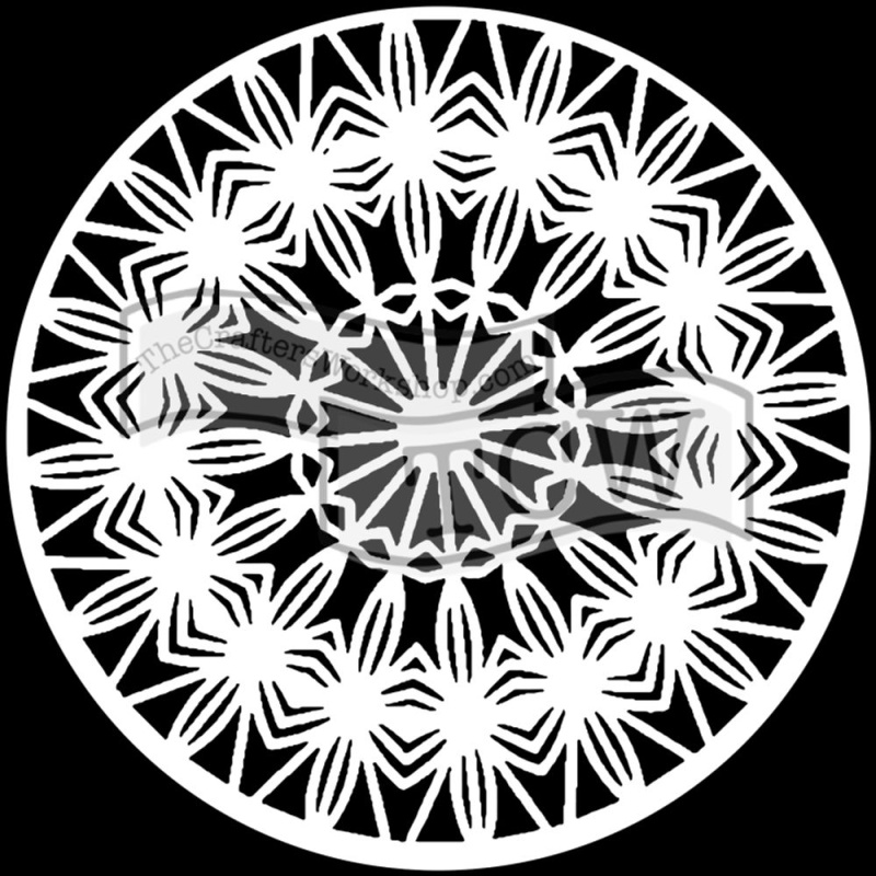 The Crafter´s Workshop Šablona TCW - Mandala Prismatic - VYBERTE VELIKOST - Šablona TCW 12"x12" (30,5x30,5 cm) - Mandala Prismatic