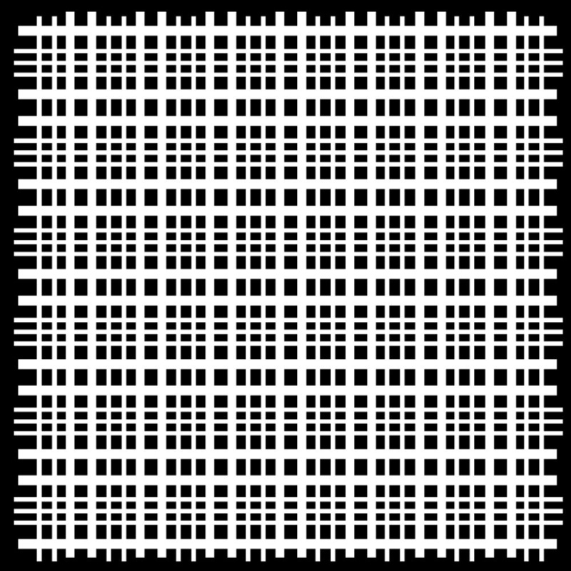 The Crafter´s Workshop Šablona TCW - Plaid Fringe - VYBERTE VELIKOST - Šablona TCW 12"x12" (30,5x30,5 cm) - Plaid Fringe