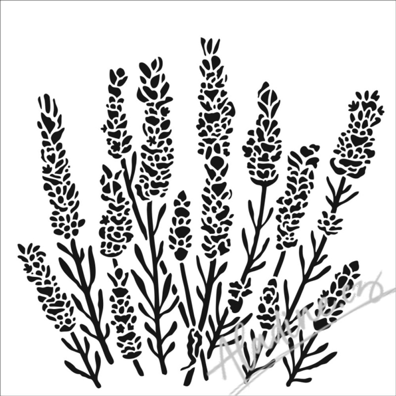 The Crafter´s Workshop Šablona TCW - Lavender - VYBERTE VELIKOST - Šablona TCW 12"x12" (30,5x30,5 cm) - Lavender