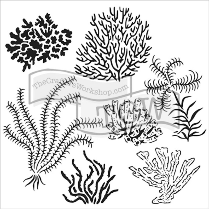 The Crafter´s Workshop Šablona TCW 12"x12" (30,5x30,5 cm) - Gulf Coast Flora