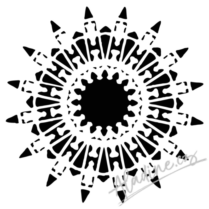 The Crafter´s Workshop Šablona TCW - Native Star - VYBERTE VELIKOST - Šablona TCW 12"x12" (30,5x30,5 cm) - Native Star