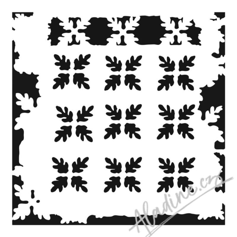 The Crafter´s Workshop Šablona TCW - Pine Needle Print - VYBERTE VELIKOST - Šablona TCW 12"x12" (30,5x30,5 cm) - Pine Needle Print