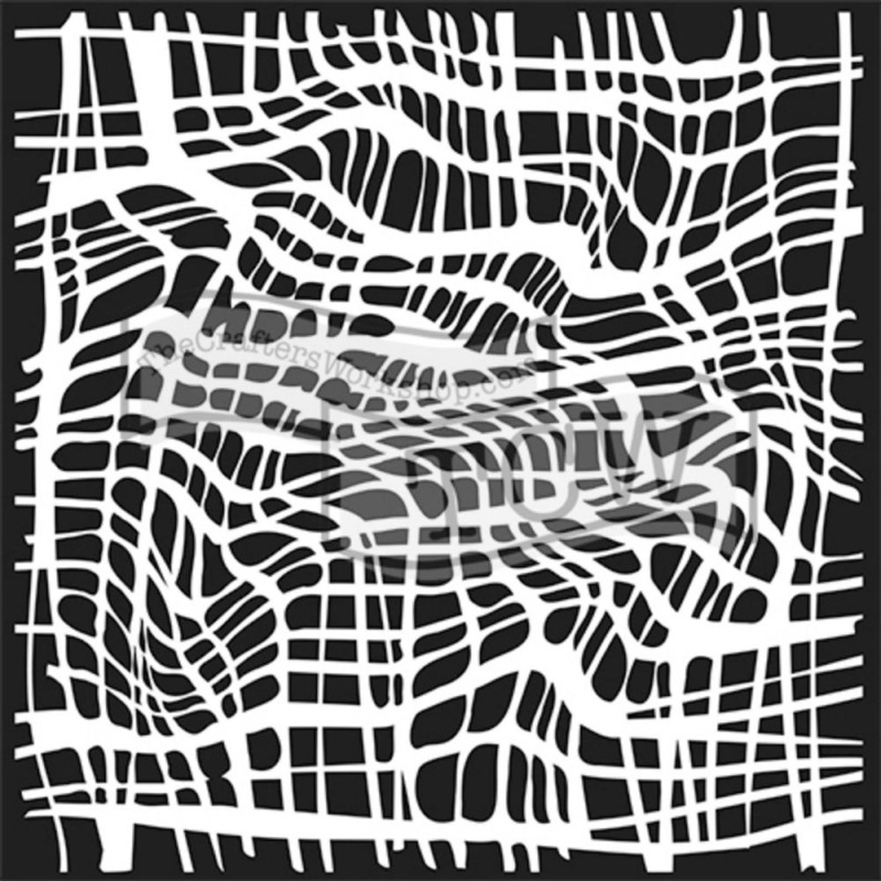 The Crafter´s Workshop Šablona TCW - Gauze - VYBERTE VELIKOST - Šablona TCW 12"x12" (30,5x30,5 cm) - Gauze