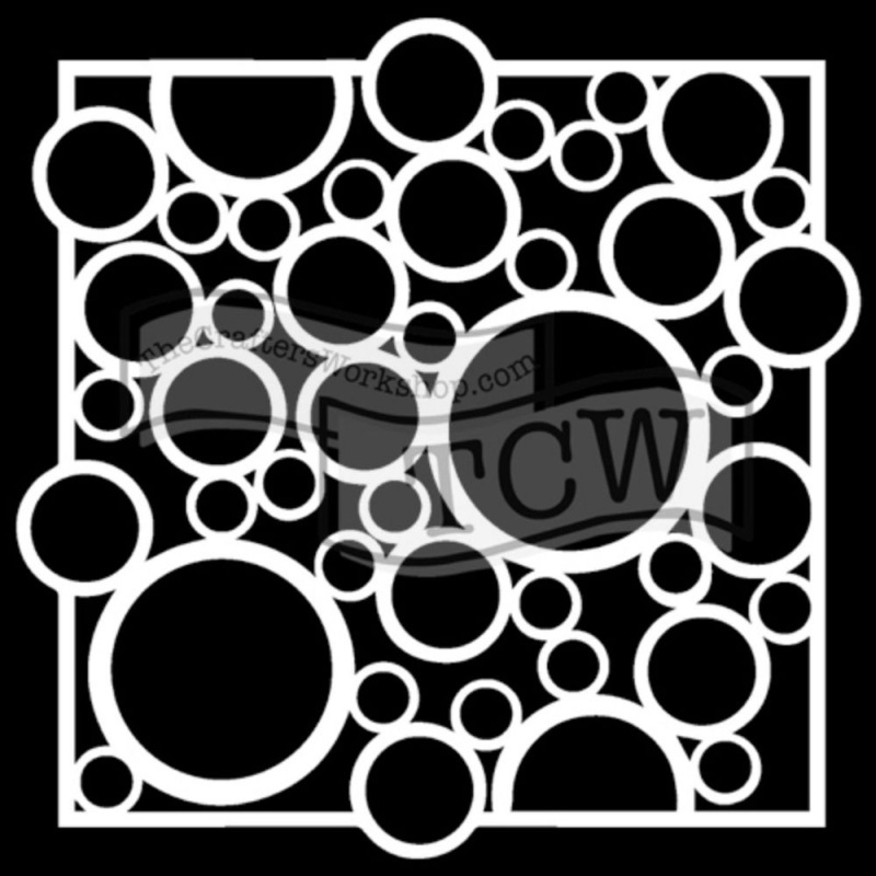 The Crafter´s Workshop Šablona TCW - Bubble Rebound - VYBERTE VELIKOST - Šablona TCW 12"x12" (30,5x30,5 cm) - Bubble Rebound