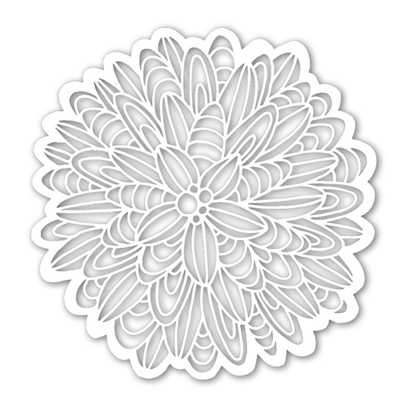 Šablona TCW 12aquot;x12aquot; (30,5x30,5 cm) - Cactus Dahlia Aladine