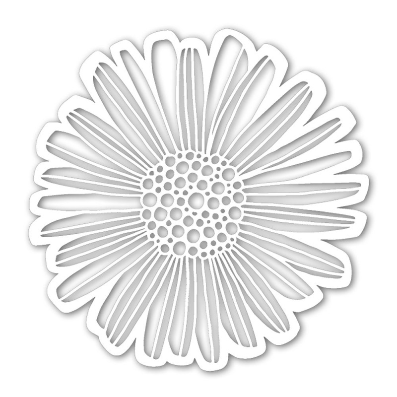 The Crafter´s Workshop Šablona TCW - Felicia Daisy - VYBERTE VELIKOST - Šablona TCW 12"x12" (30,5x30,5 cm) - Felicia Daisy