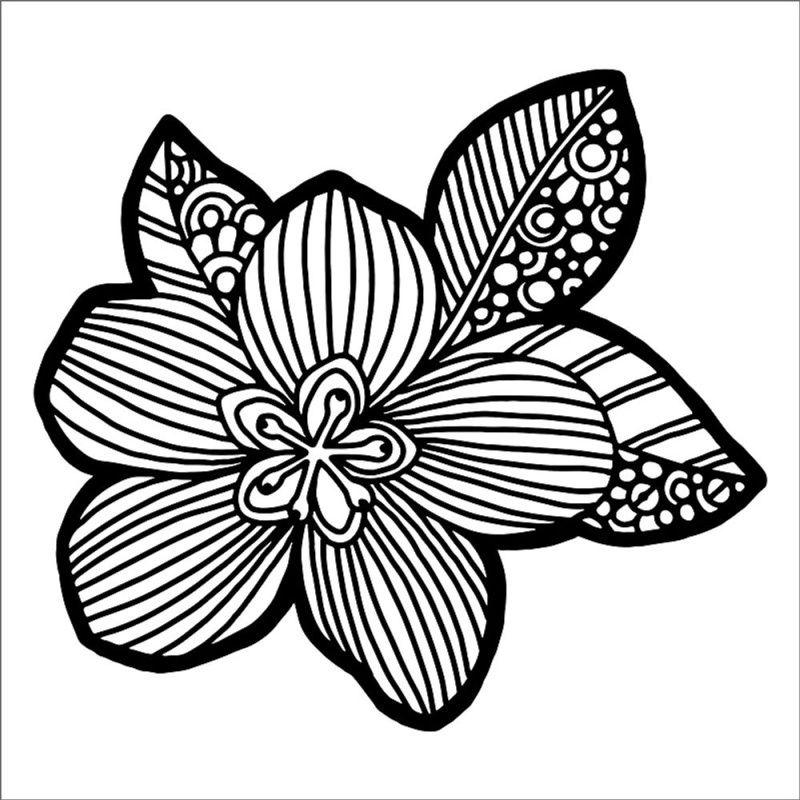Šablona TCW 12aquot;x12aquot; (30,5x30,5 cm) - Flower Blossom Aladine