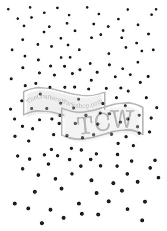 The Crafter´s Workshop Šablona TCW 5,25"x7,25" (13,3x18,4 cm) - Ombre Dots