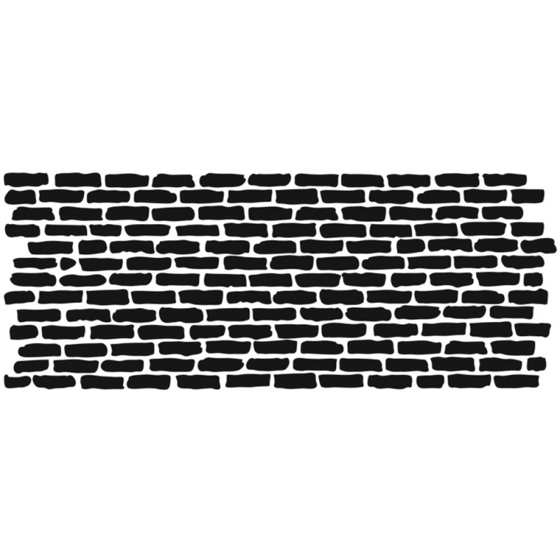 The Crafter´s Workshop Šablona TCW 4"x9" (10x23 cm) - Bricks Horizontal