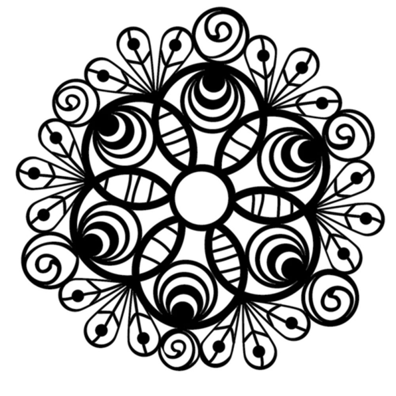 The Crafter´s Workshop Šablona TCW 6"x6" (15,2x15,2 cm) - Peacock Doily