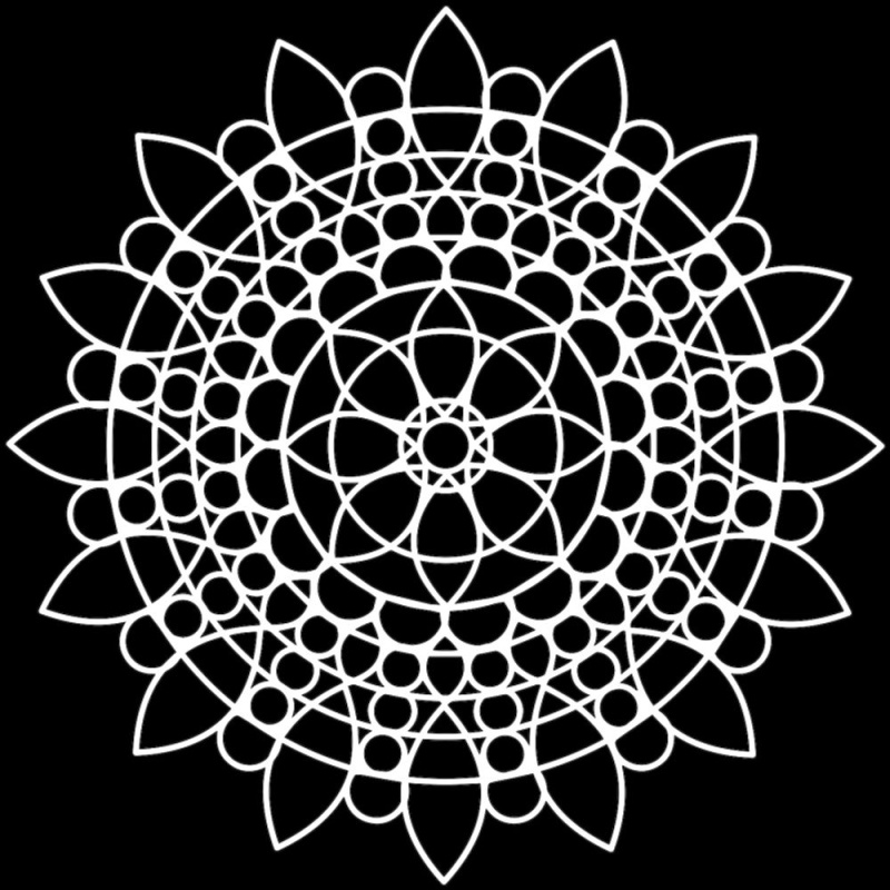 The Crafter´s Workshop Šablona TCW - Sunflower Mandala - VYBERTE VELIKOST - Šablona TCW 6"x6" (15,2x15,2 cm) - Sunflower Mandala