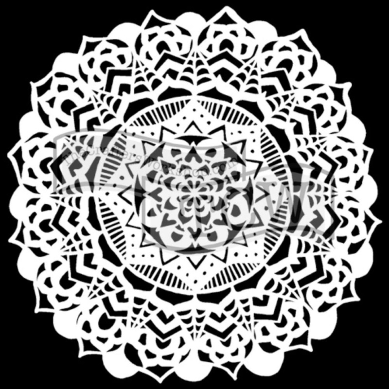 The Crafter´s Workshop Šablona TCW - Fancy Mandala - VYBERTE VELIKOST - Šablona TCW 6"x6" (15,2x15,2 cm) - Fancy Mandala