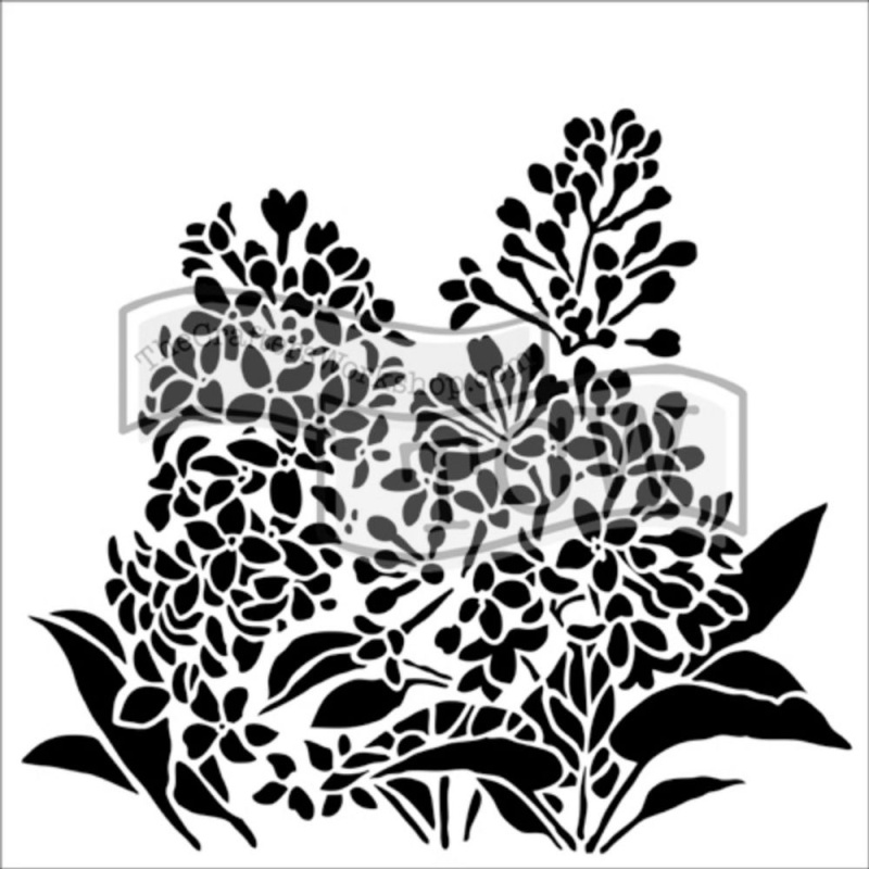 The Crafter´s Workshop Šablona TCW - Lilacs - VYBERTE VELIKOST - Šablona TCW 6"x6" (15,2x15,2 cm) - Lilacs