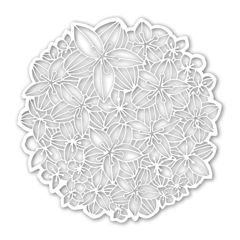 The Crafter´s Workshop Šablona TCW - Peruvian Lily - VYBERTE VELIKOST - Šablona TCW 6"x6" (15,2x15,2 cm) - Peruvian Lily