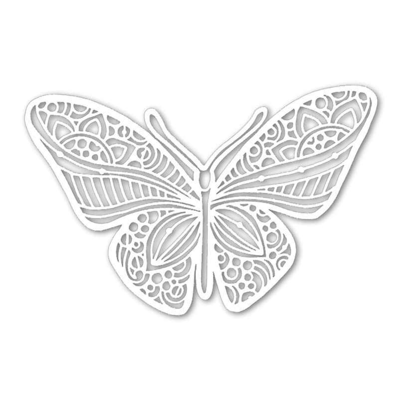 Šablona TCW 6aquot;x6aquot; (15,2x15,2 cm) - Joyous Butterfly Aladine