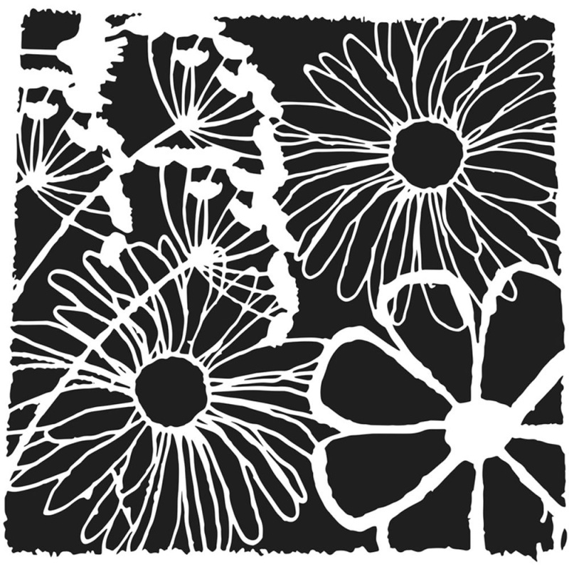 Šablona TCW 6aquot;x6aquot; (15,2x15,2 cm) - Framed Flowers Aladine