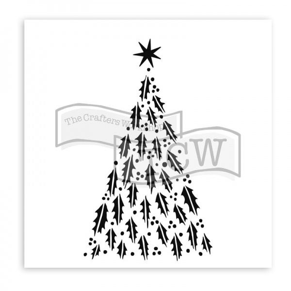Šablona TCW 6"x6" (15,2x15,2 cm) - Happy Holly Tree Aladine