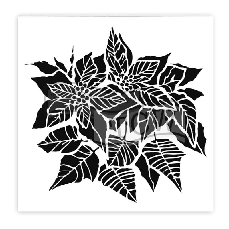 The Crafter´s Workshop Šablona TCW 6"x6" (15,2x15,2 cm) - Poinsettia