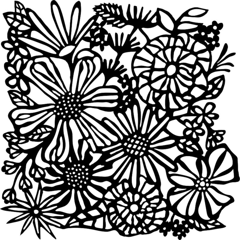 The Crafter´s Workshop Šablona TCW - Bouquet Bliss - VYBERTE VELIKOST - Šablona TCW 6"x6" (15,2x15,2 cm) - Bouquet Bliss