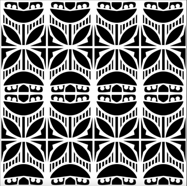 Šablona TCW 6aquot;x6aquot; (15,2x15,2 cm) - Deco Stripes. Aladine