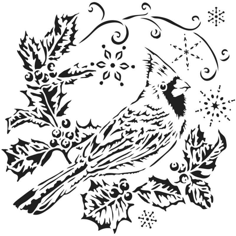 The Crafter´s Workshop Šablona TCW 6"x6" (15,2x15,2 cm) - Holly Cardinal
