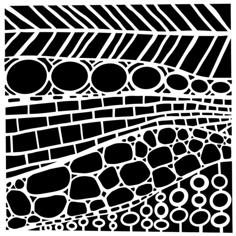 The Crafter´s Workshop Šablona TCW - Texture Wall - VYBERTE VELIKOST - Šablona TCW 6"x6" (15,2x15,2 cm) - Texture Wall