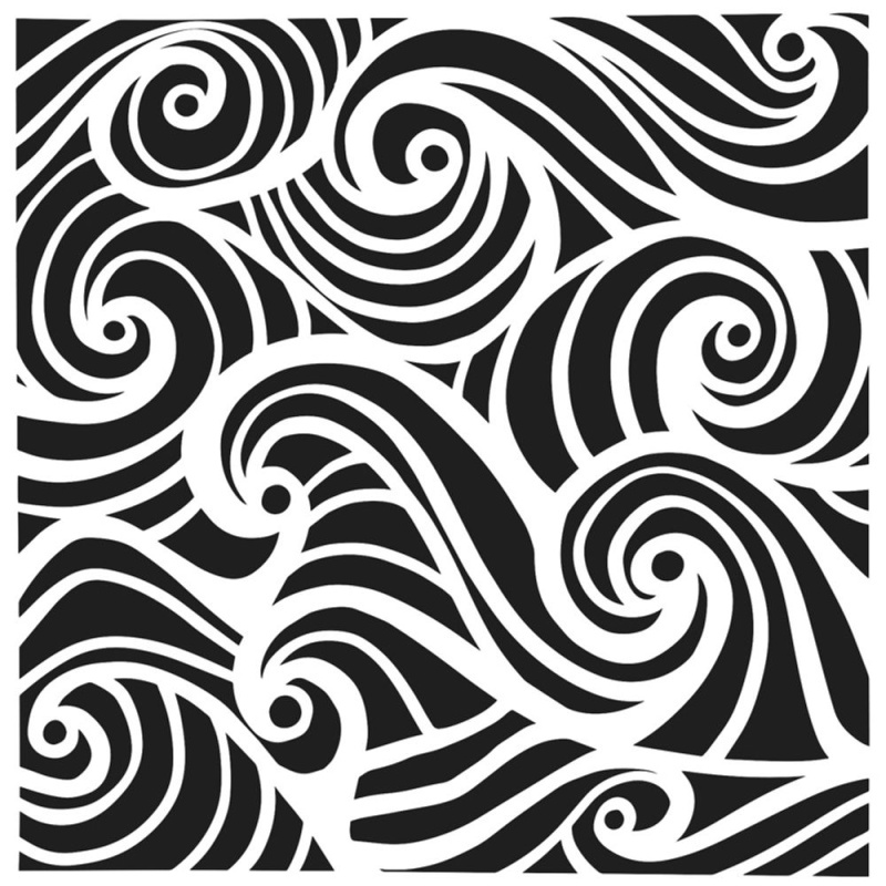 The Crafter´s Workshop Šablona TCW 6"x6" (15,2x15,2 cm) - Swirling Waves