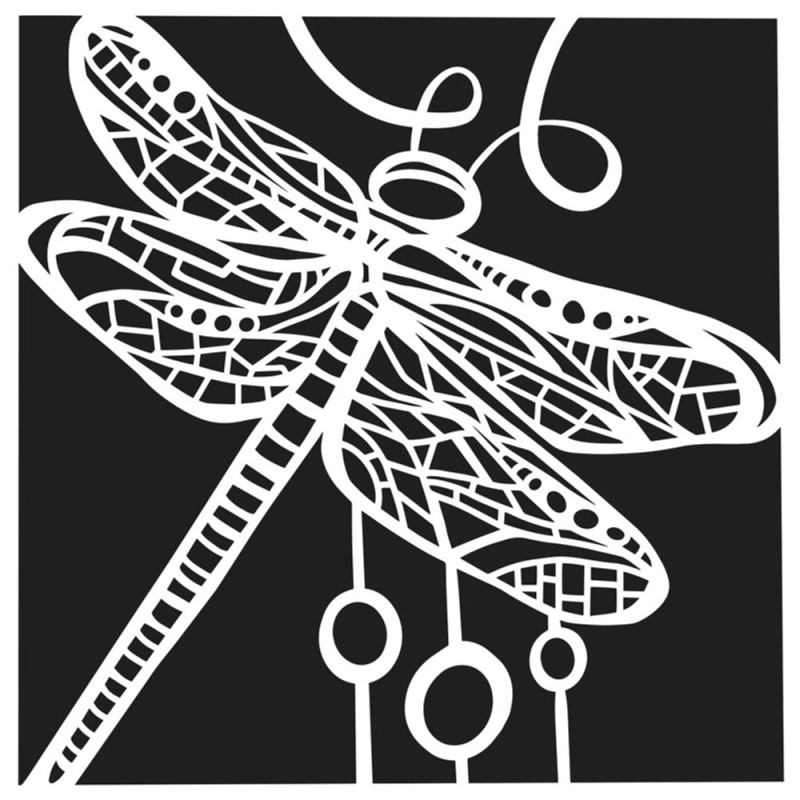 The Crafter´s Workshop Šablona TCW 6"x6" (15,2x15,2 cm) - Dragonfly Dance