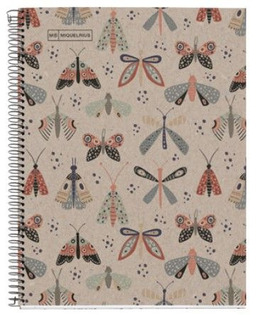 Miquelrius ECO Butterfly poznámkový blok linkovaný A4
