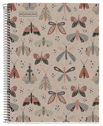 Miquelrius ECO Butterfly poznámkový blok linkovaný A4