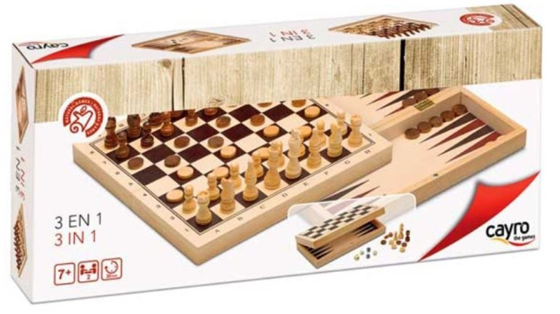 Šachy & Dáma & Vrhcáby 3 v 1