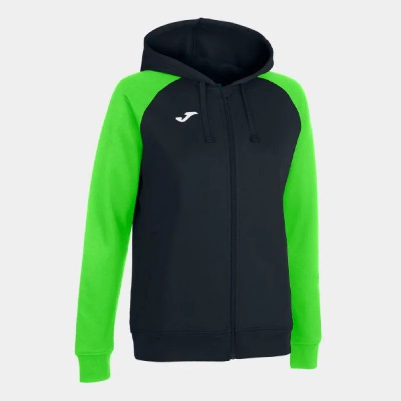 Dámská mikina s kapucí W 901336.117 černo-zelená - Joma 2XL